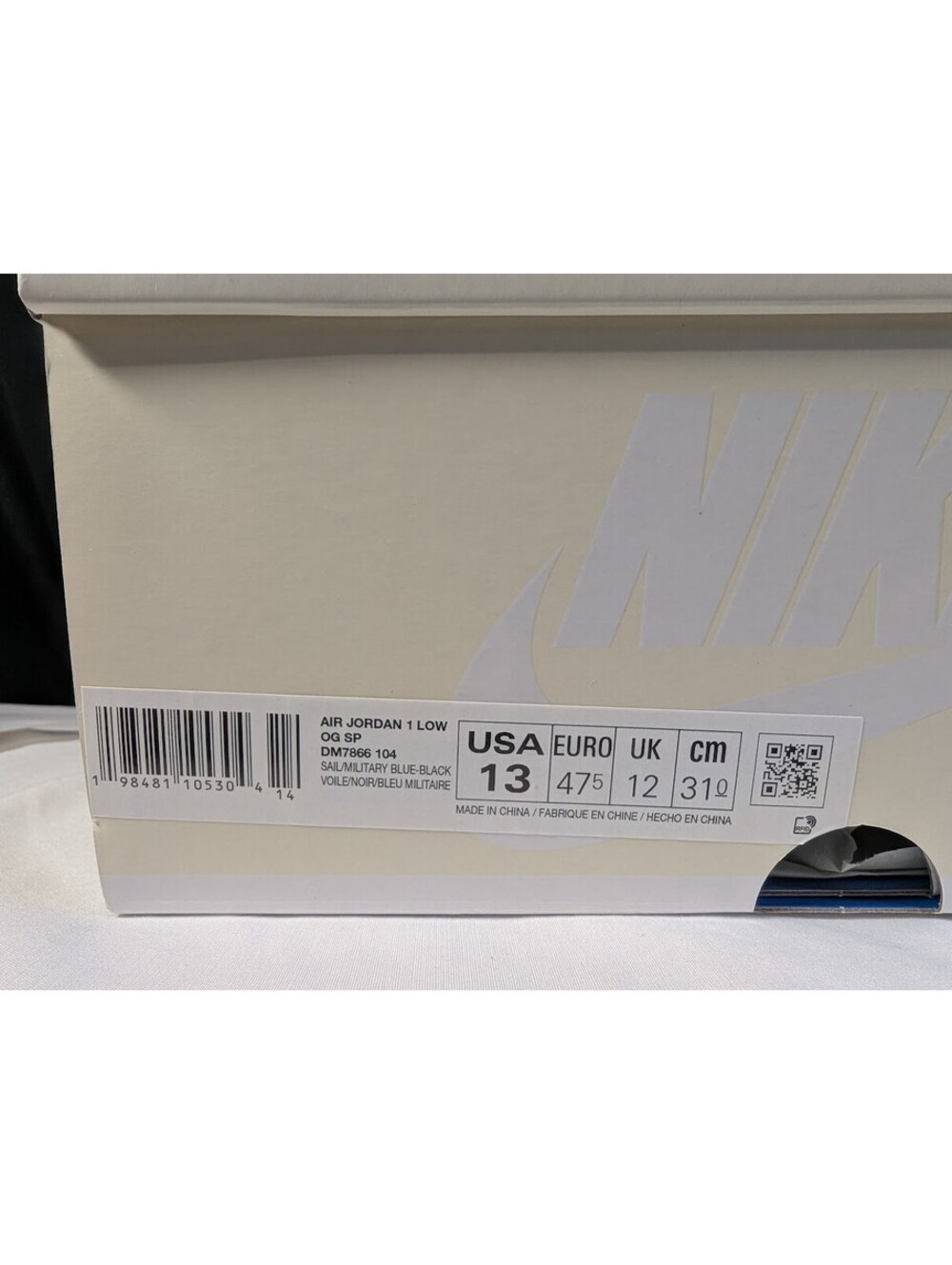 Jordan 1 Retro Low OG SP Travis Scott Fragment Men Size 13 DM7866-140 DS New NIB - Picture 10 of 11